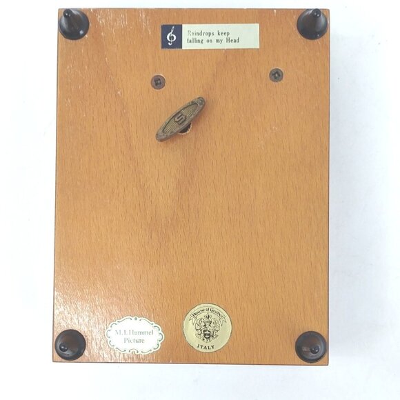 House of Goebel Wooden Jewelry Music Box,  Made In Italy M I Hummel Nice Inlay - Picture 4 of 7